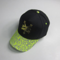 Fashion Reflective Print Baseball Cap With Metal logo