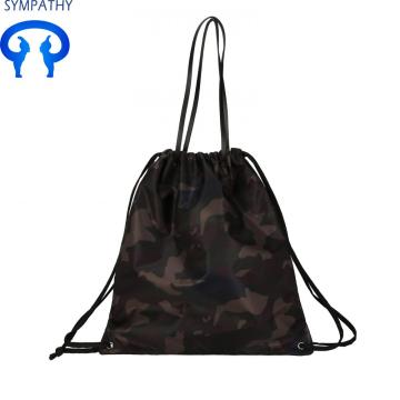 Simple  drawstring women's shoulder heavy duty backpack
