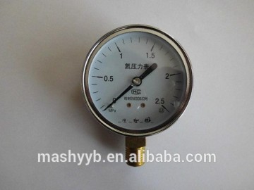 best iron case aseismatic refrigeration pressure gauge with brass connector