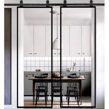 Double Track Aluminum Interior Metal Soundproof Sliding Barn Door