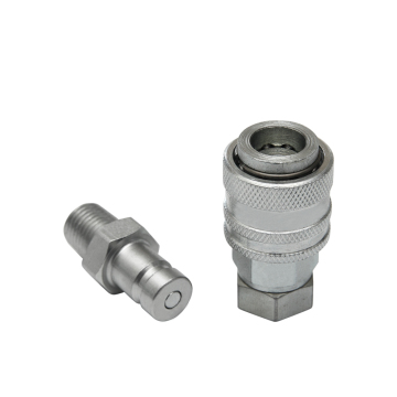 ISO 15171-1 Carbon Steel Flat Face Hydraulic Quick Couplers for Industrial Machinery in Construction and Farm Applications