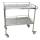 Hospital Instrument Medical Trolley Cart With 2 Layers