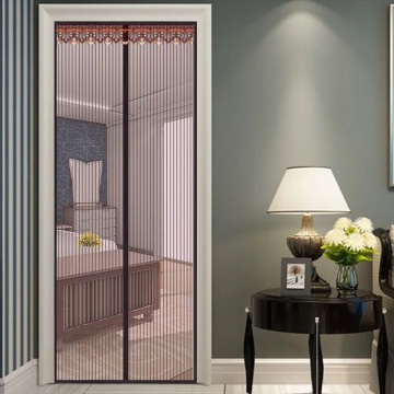 Custom Good Quality Net Mesh Screen Door Magnetic Anti-Mosquito Curtain