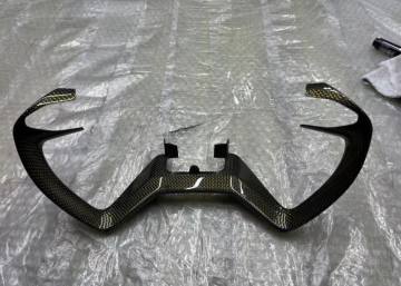 Carbon fiber steering wheel trim