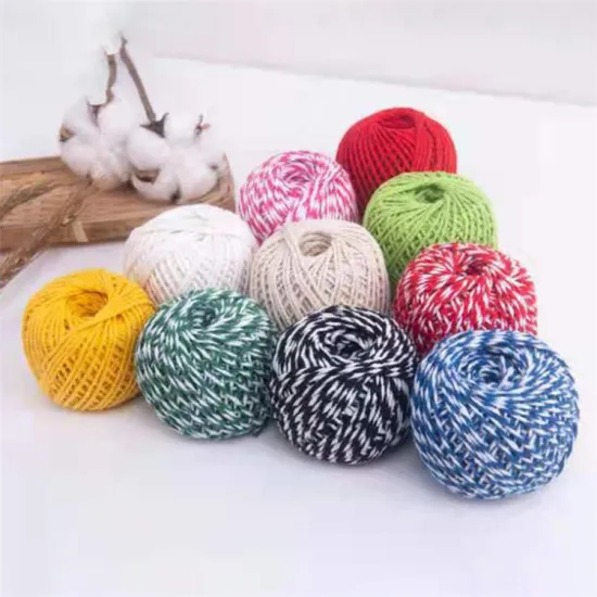 Hot Selling Colorful Packing String for Cakes and Pastries - 50g*75M Cotton Bakers Twine