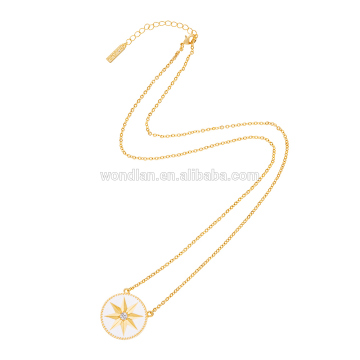 Bingbelle Lucky Compass Intelligent Smart Jewelry Consumer Electronics Skin Detecting Necklace