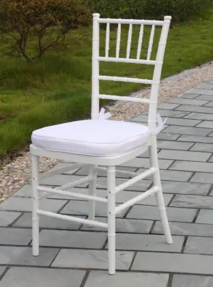 White Plastic Tiffany Chair