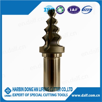 HSS coating fir tree fine milling cutter for turbine blade root
