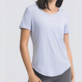 Shimmering Blue Base Layer Women Equestrian Top Shirts