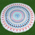 customize printed large round beach towels With Tassel