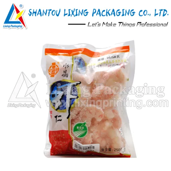 LIXING PACKAGING dried seafood frozen shrimp packaging food packaging heat sealable bag