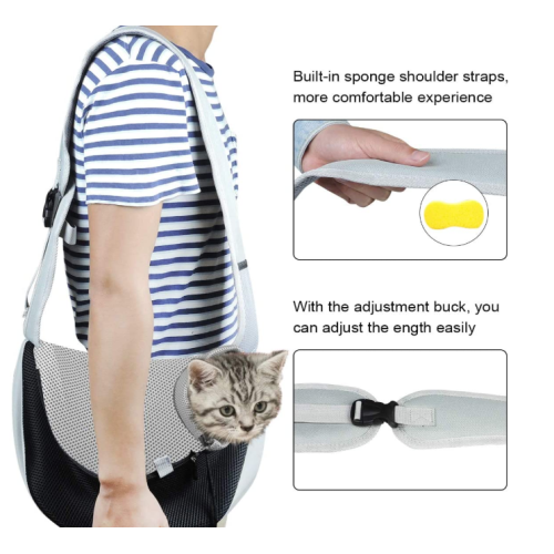 Mesh Bernapas Bepergian Pet Sling