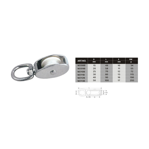 Metal Bracket Nylon Pulley