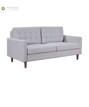 Cafe&Home Use Wood Legs Fabric Double Sofa