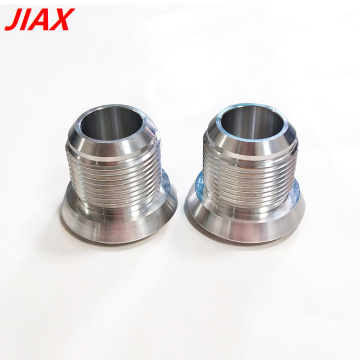 AN16 welded joint fitting CNC finishing aluminum