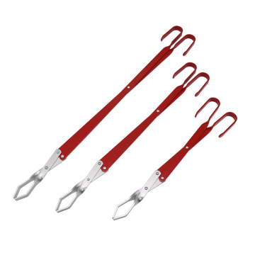 Extended Aluminum Carbon Clip for BBQ Grills: Long-Handled Charcoal Clip for Kitchen and Outdoor Cooking
