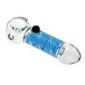 Frys Mini Pipe Glycerin Spole Handrör Glas Tobakssked Rör med cigarettrökningsskål