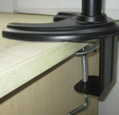 How to mount a monitor on the table ?