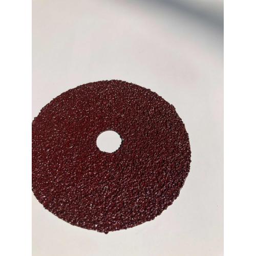 Aluminum oxide fiber disc polishing