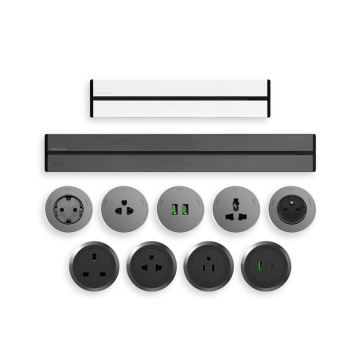 Système de rail de puissance modulaire avec USB pour les panneaux de bureau
