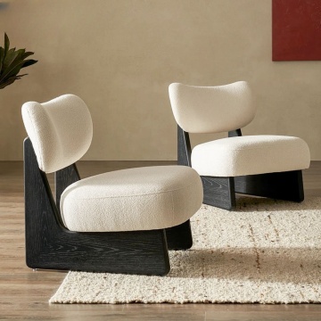 Nordic Wabi-Sabi Teddy Fabric Leisure Chair