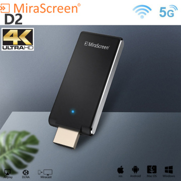 Mirascreen D2 TV stick 5G 4K anycast miracast wireless receiver display dongle miracast dlna airplay 5G TV Stick