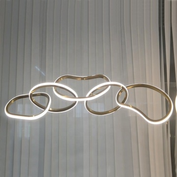 Nordic Modern Minimalist LED Chandeliers: Contemporary Circle Pendant Ceiling Lights