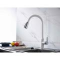 White Brass sink Pull Down Kitchen Faucet