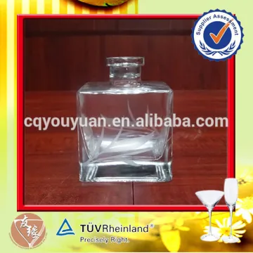 Hot sale special square glass perfume bottle 200ml