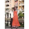 Maxi vestito a righe da donna