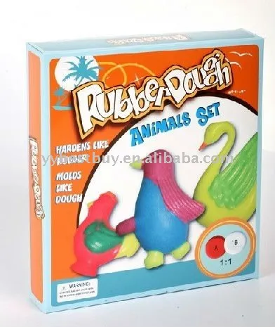 zubber play dough toy animal set