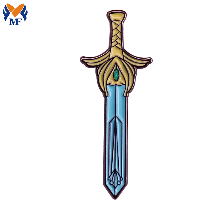 Sword Shape Lapel Pin Badge