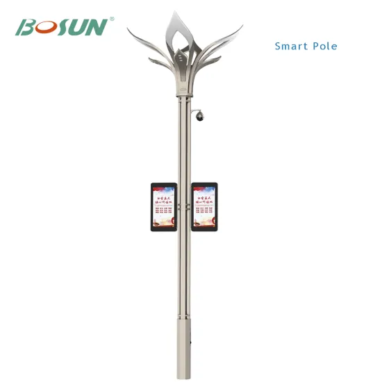 4G/5G CCTV Camera Smart Display Lighting Pole for Cities