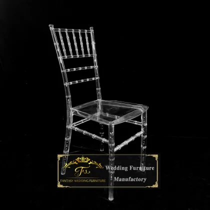 Wholesale Clear Resin Chiavari Tiffany Chairs for Wedding Decorations