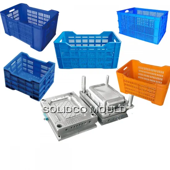 Plastic Storage Bin Container Crate Mould
