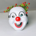 Máscara de festa de PVC de palhaço sorridente e fofo