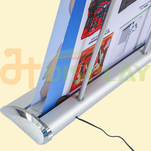 Luxury Electronic Scrolling Moving Roll Up Display Stand