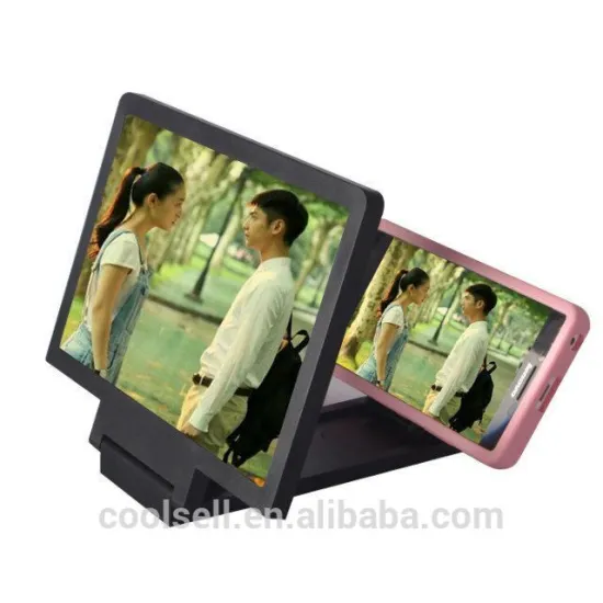 New arrival Video Amplifier 3D Projector Screen 3D Mobile Enlarge, PVC Screen Magnifier