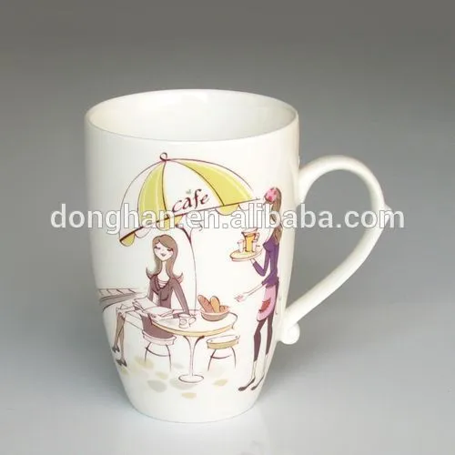 china manufacturer OEM design porcelain mug with delicate decal