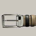 Premium Grey-Green Business Men's Leather Belt