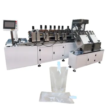 Laminated Plastic Aluminum Foil Stand-Up Pouch Making Machine with Spout