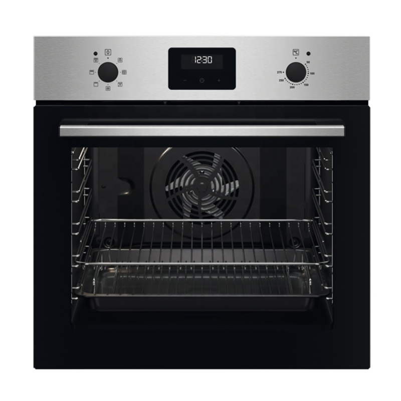 600mm big capacity gas + electric oven 2 layers glass door Hot Air Circulation rottiserie gas chicken oven built in pizza oven