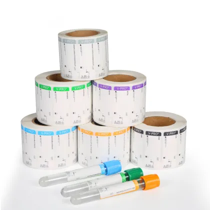 Customized printed blood collection test tube medical label