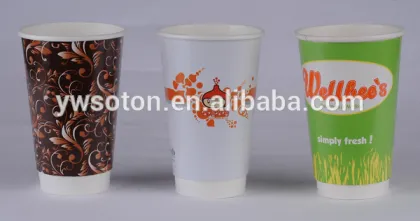 coffee cup customer design/kraft paper cup/printed disposable brown kraft paper coffee cup/Brown kraft paper cup