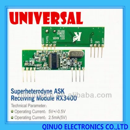 SUPERHETERODYNE WIRELESS ASK RECEIVER MODULE RX3400