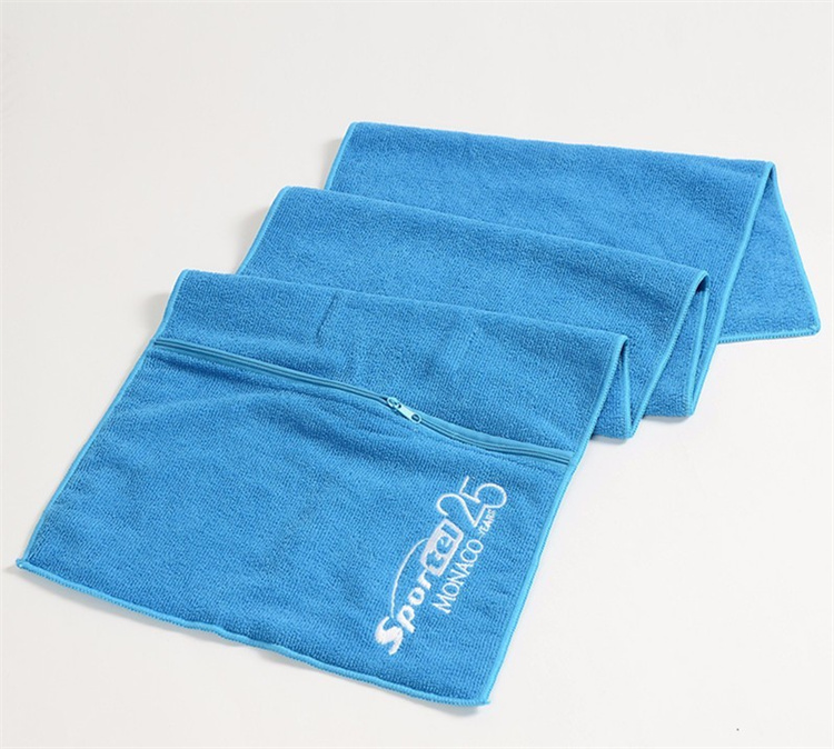 light blue sports towels