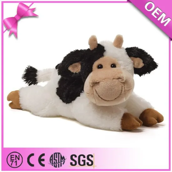 Factory wholesale high quality lovely sassy soft stuffed plush cow toy