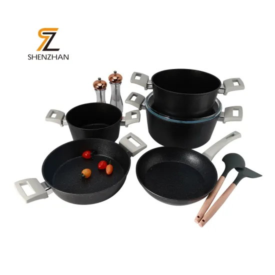 Professional Multi-functional Cooking Pot and Pan Set: Non-stick, Forged Aluminum, Complete Kitchen Cookware Collection