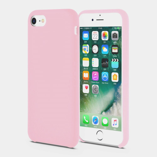 Pink Liquid Silicone Phone Case for iPhone 6 Plus Cover