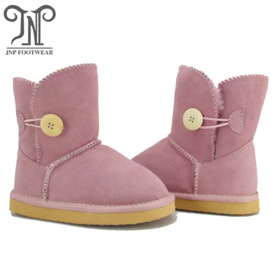 Kids Girls Pink Boots Fleece Lining